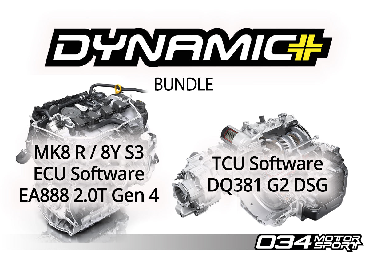034Motorsport MK8 Golf R & 8Y S3 EA888.4 2.0T ECU & DQ381 G2 TCU Tuning Bundle