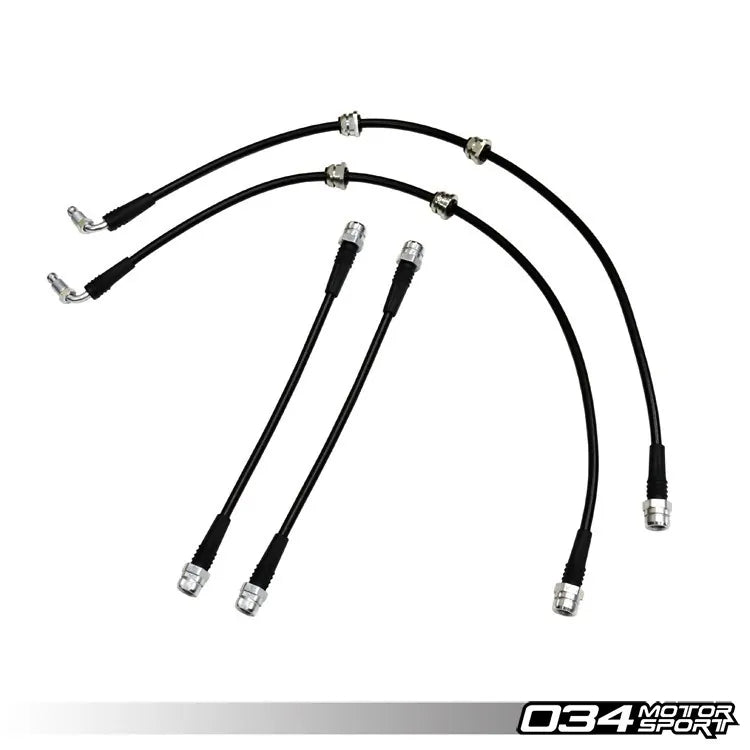 034Motorsport Stainless Steel Braided Brake Line Kit for Audi TTRS/RS3 8J/8P