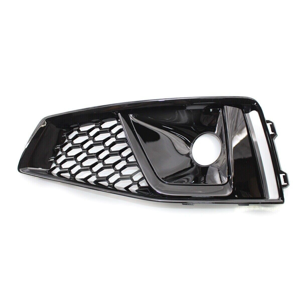 B9 RS4 RS Honeycomb Fog Grilles Gloss Black | Audi B9 A4 S-Line, S4 | Canadian Auto Performance
