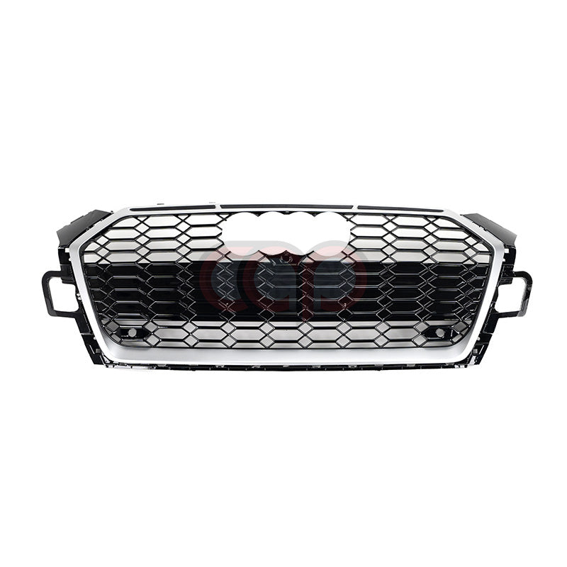 B9.5 RS5 Honeycomb Grille Silver Frame Silver Frame Black Mesh | Audi B9.5 A5 S-Line, S5 | Canadian Auto Performance