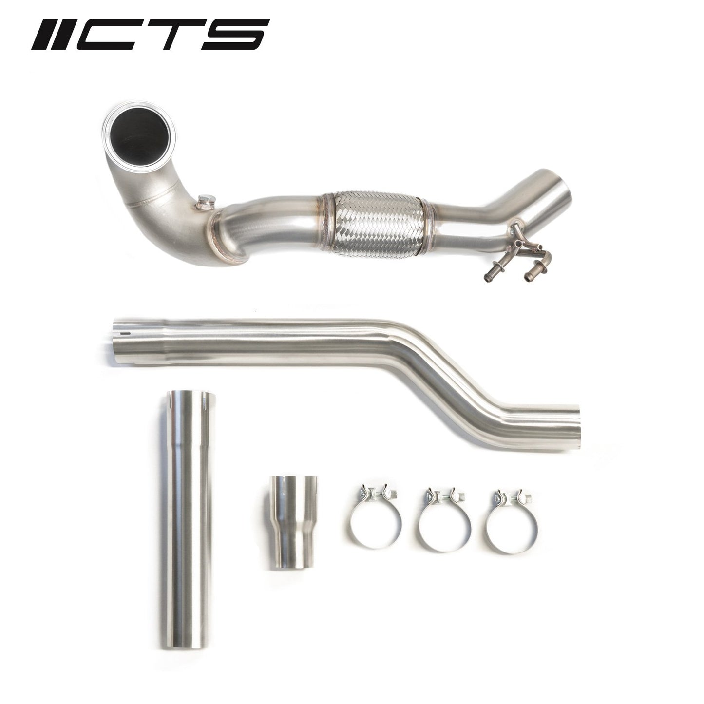 CTS Turbo Race (Catless) Downpipe for VW Mk7/Mk7.5 Golf R and Audi 8V A3/S3