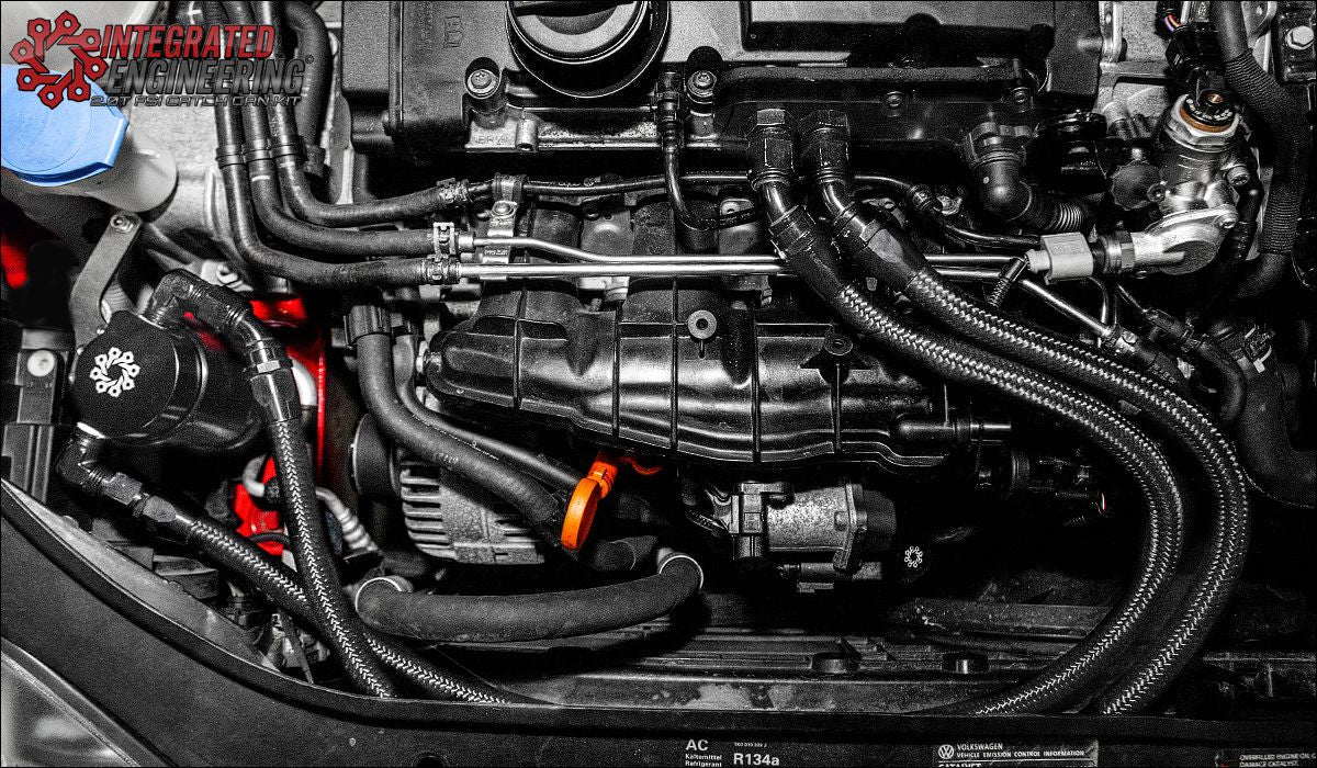 MK5 & MK6 Golf R 2.0T FSI Recirculating Catch Can Kit (For OEM Valve Cover) | Integrated Engineering
