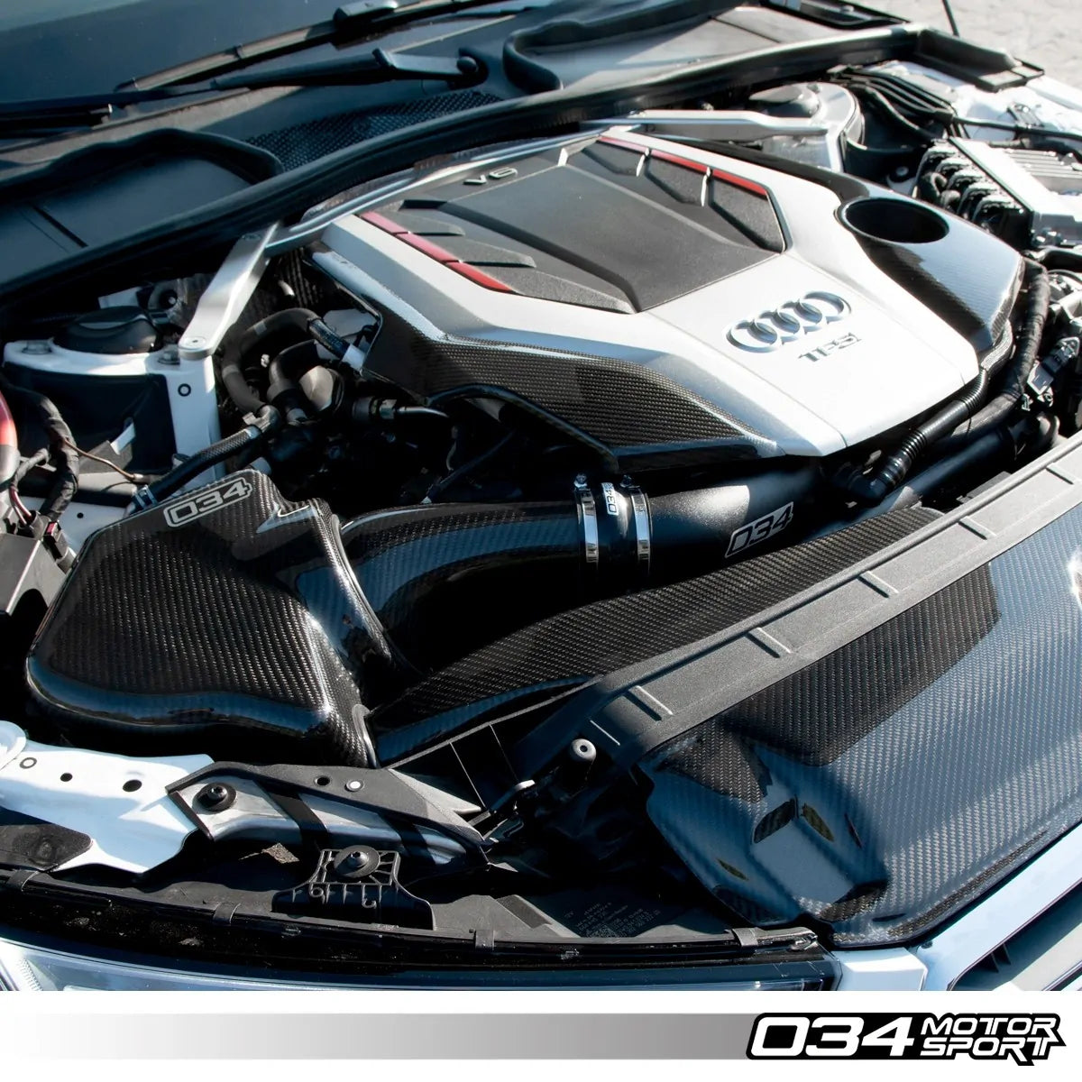 Carbon Fiber Engine Cover for Audi B9 3.0T - A6/A7/S4/S5/SQ5