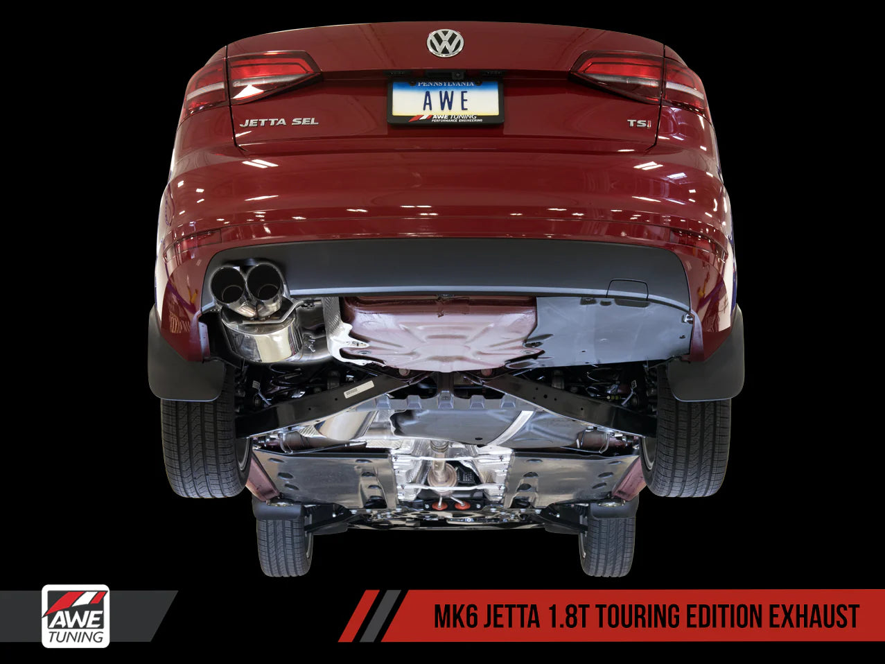 AWE Touring Edition Exhaust for MK6 GLI 2.0T - MK6 Jetta 1.8T