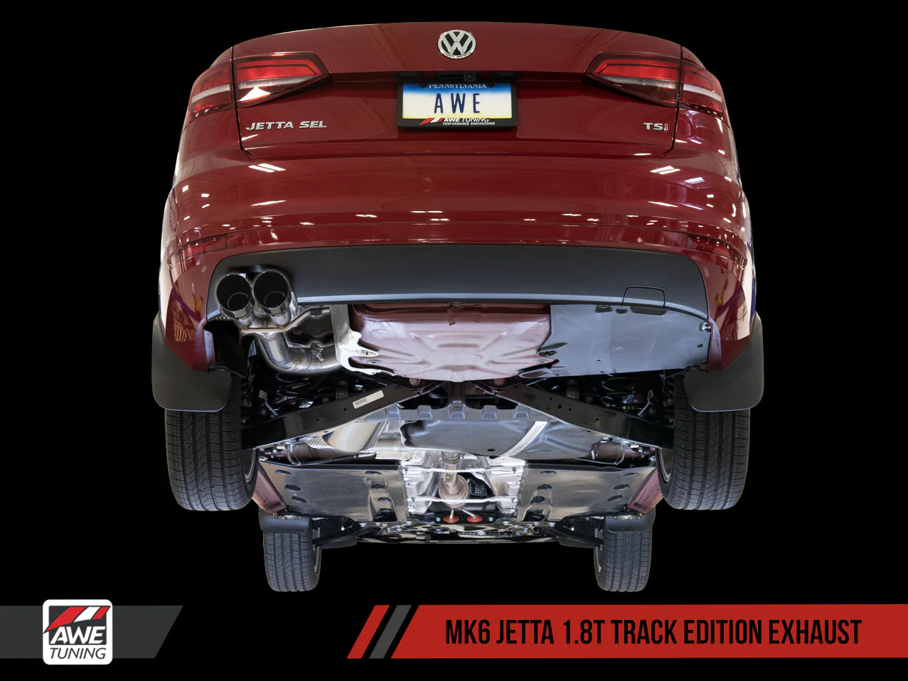 AWE Track Edition Exhaust for MK6 GLI 2.0T - MK6 Jetta 1.8T