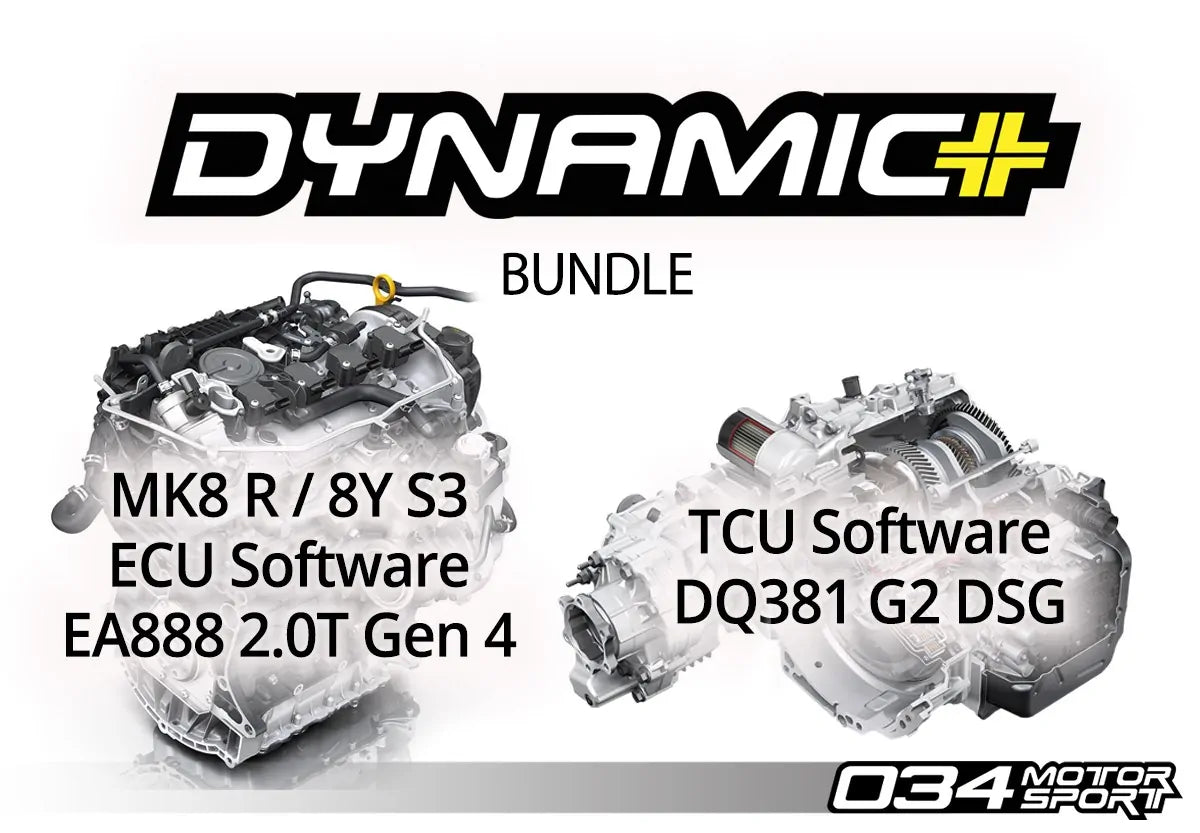 034Motorsport ECU & TCU Performance Tune Software Bundle for Mk8 Golf R & 8Y Audi S3