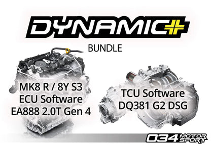 034Motorsport ECU & TCU Performance Tune Software Bundle for Mk8 Golf R & 8Y Audi S3