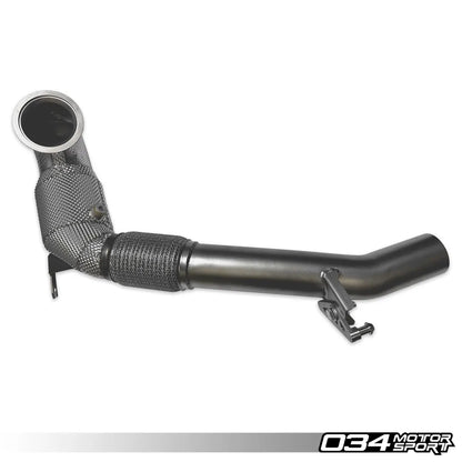 034Motorsport Stainless Steel Racing Downpipe - Mk8 Golf R & Audi 8Y S3