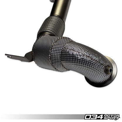 034Motorsport Stainless Steel Racing Downpipe - Mk8 Golf R & Audi 8Y S3