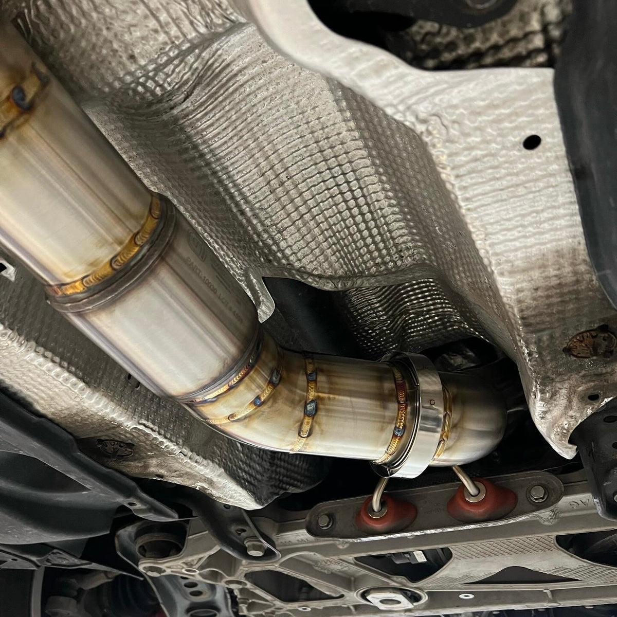 GAS 3.5" 90MM MQB Downpipe