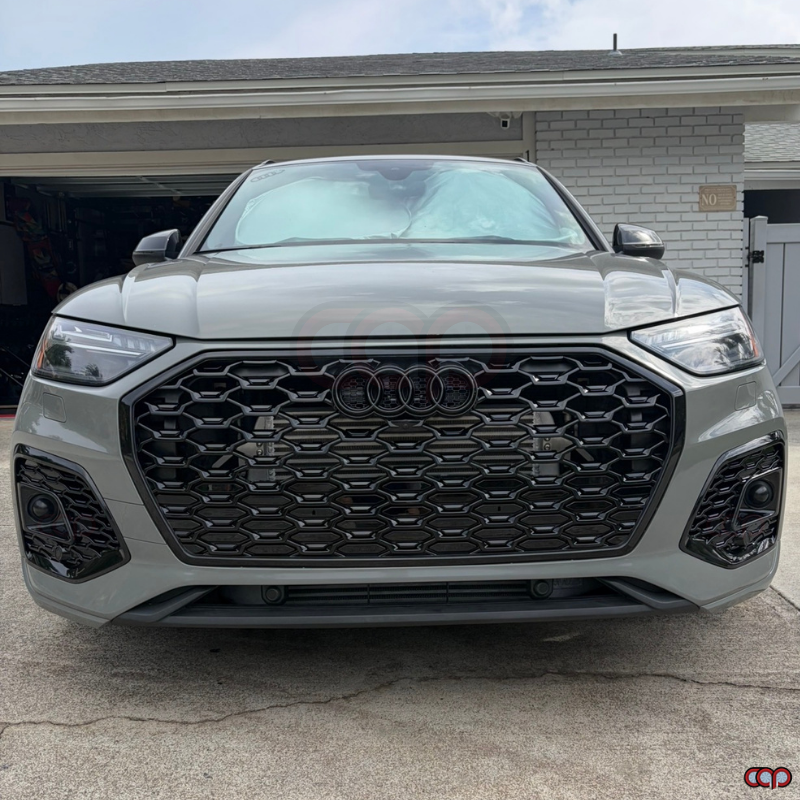 FY.5/B9.5 RSQ5 Honeycomb Grille Quattro V2 Black Frame Black Mesh | Audi FY.5/B9.5 Q5 Non S-Line, Q5 S-Line, SQ5 | Canadian Auto Performance