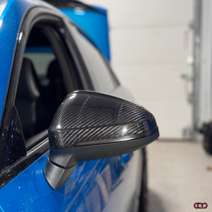 B9/B9.5 RS5 Dry Carbon Fiber Mirror Covers Pair V2 | Audi B9/B9.5 A4, S4, A5, S5 | Canadian Auto Performance