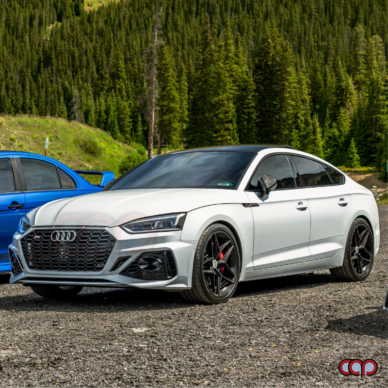 B9 Front Bumper 2023 B9.5 RS5 Bumper V3 B9.5 RS5 Style Grille Black Fame Black Mesh Both Styles Included Non-ACC | Audi B9 A5, S5 | Canadian Auto Performance