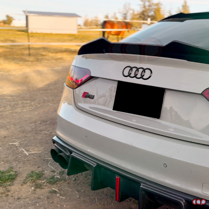 B8.5 Carbon Fiber Rear Vertical LED Diffuser V4 | Audi B8.5 A5 S-Line, S5 | Canadian Auto Performance