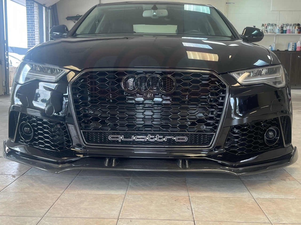 C7/C7.5 Front Carbon Fiber Front Lip | Audi C7/C7.5 A6, S6 Equipped with CAP C7 RS6 Bumper V2, S6 Equipped with CAP C7.5 RS6 Bumper V1 | Canadian Auto Performance
