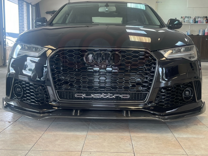 C7/C7.5 Front Carbon Fiber Front Lip | Audi C7/C7.5 A6, S6 Equipped with CAP C7 RS6 Bumper V2, S6 Equipped with CAP C7.5 RS6 Bumper V1 | Canadian Auto Performance