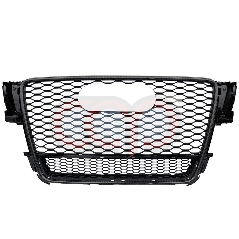 B8 RS5 Honeycomb Grille RS5 Real Carbon Fiber Quattro Real Carbon Fiber Frame Black Mesh Real Carbon Fiber Lower Frame | Audi B8 A5 Non S-Line, A5 S-Line, S5 | Canadian Auto Performance