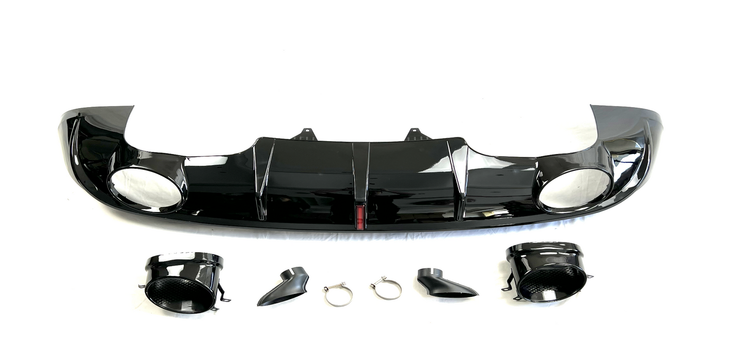 B8/B8.5 Gloss Black RS Style Rear Diffuser | Audi B8/B8.5 Q5 Non S-Line | Canadian Auto Performance