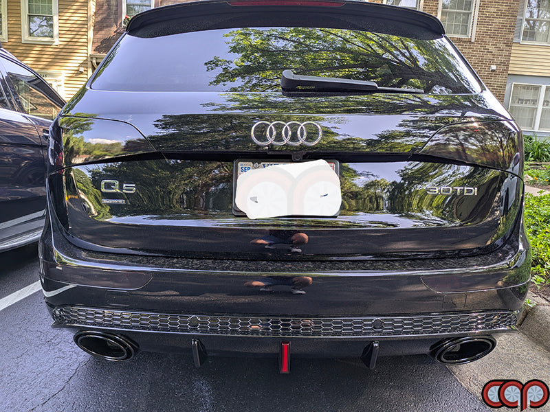 B8/B8.5 Gloss Black RS Style Rear Diffuser | Audi B8/B8.5 Q5 Non S-Line | Canadian Auto Performance