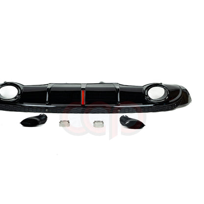 B8/B8.5 Gloss Black RS Style Rear Diffuser | Audi B8/B8.5 Q5 Non S-Line | Canadian Auto Performance
