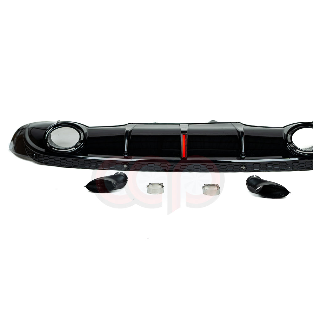 B8/B8.5 Gloss Black RS Style Rear Diffuser | Audi B8/B8.5 Q5 Non S-Line | Canadian Auto Performance