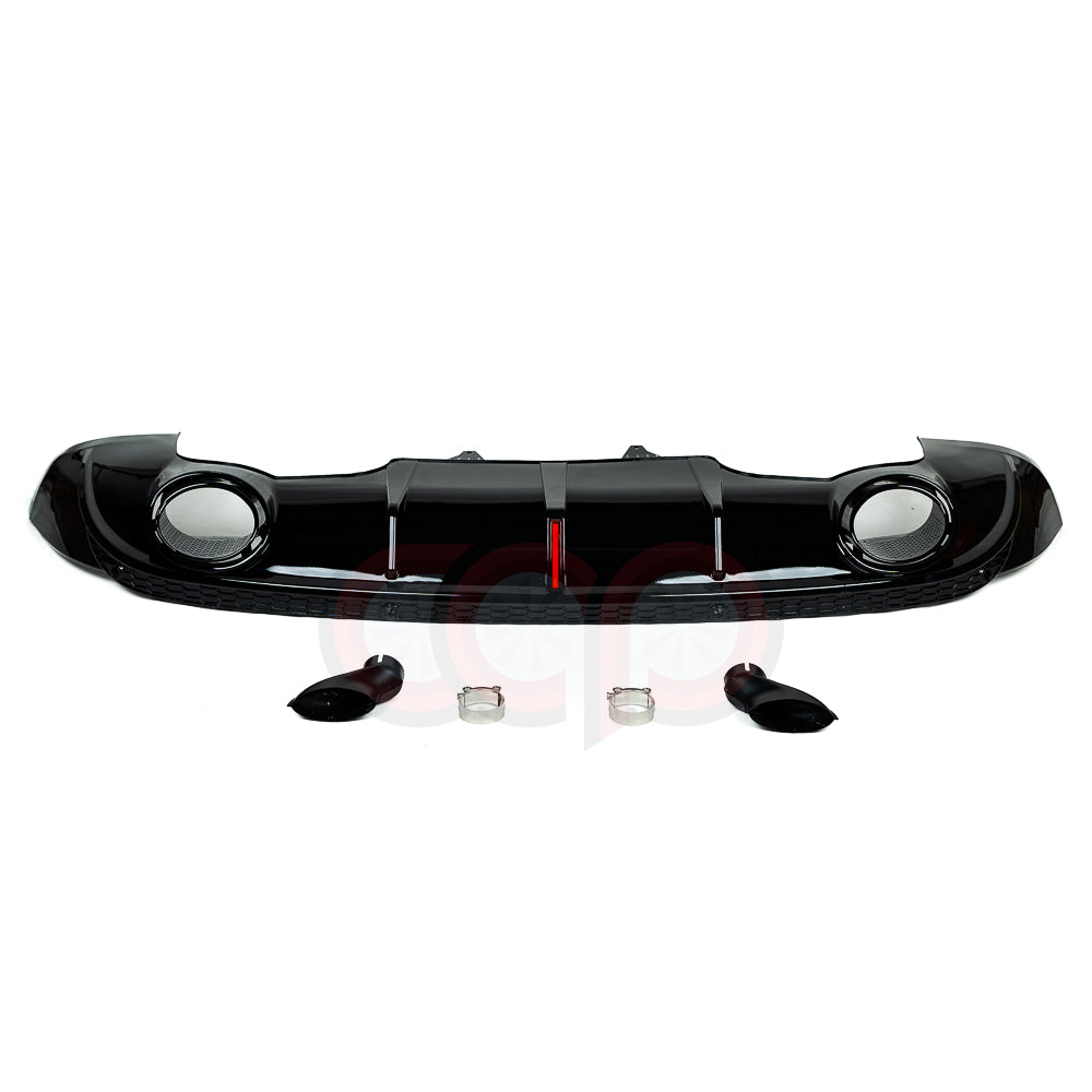 B8/B8.5 Gloss Black RS Style Rear Diffuser | Audi B8/B8.5 Q5 Non S-Line | Canadian Auto Performance