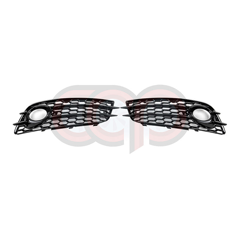 B8 RS4 Honeycomb Fog Grilles | Audi B8 A4 S-Line Sedan, S4 Sedan | Canadian Auto Performance