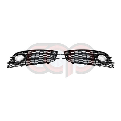 B8 RS4 Honeycomb Fog Grilles | Audi B8 A4 S-Line Sedan, S4 Sedan | Canadian Auto Performance