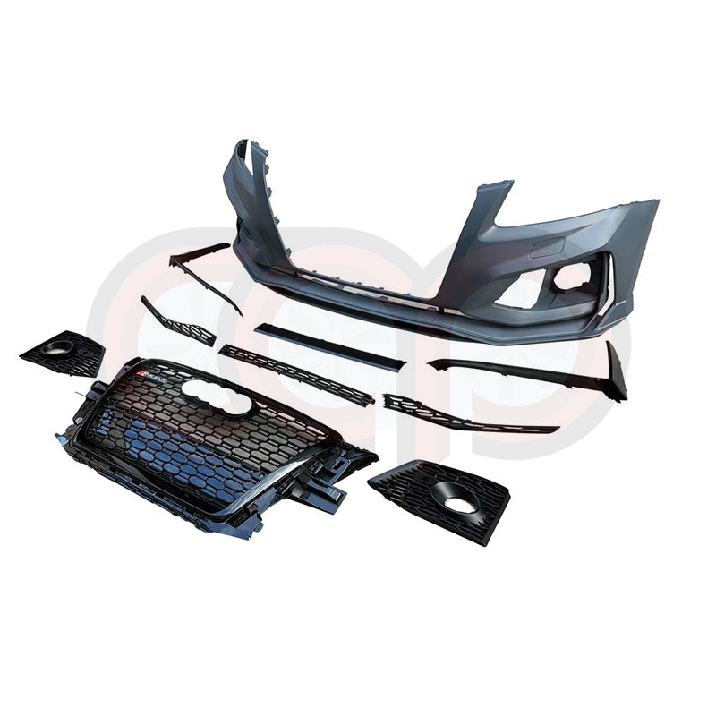 8R B8 Front Bumper B8 RS RSQ5 Style B8 RSQ5 Grille Black Frame Black Mesh | Audi 8R Q5, SQ5 | Canadian Auto Performance