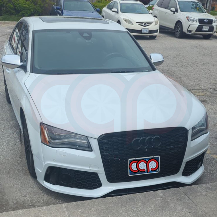 D4 Front Bumper RS8 Bumper RS8 Style Black Frame Black Mesh Yes Front Camera | Audi D4 A8, S8 | Canadian Auto Performance