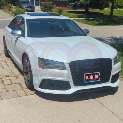 D4 Front Bumper RS8 Bumper RS8 Style Black Frame Black Mesh Yes Front Camera | Audi D4 A8, S8 | Canadian Auto Performance