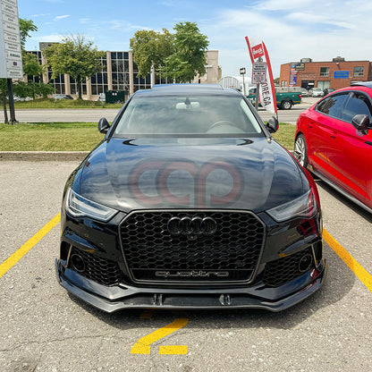 C7/C7.5 Front Carbon Fiber Front Lip | Audi C7/C7.5 A6, S6 Equipped with CAP C7 RS6 Bumper V2, S6 Equipped with CAP C7.5 RS6 Bumper V1 | Canadian Auto Performance