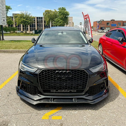 C7/C7.5 Front Carbon Fiber Front Lip | Audi C7/C7.5 A6, S6 Equipped with CAP C7 RS6 Bumper V2, S6 Equipped with CAP C7.5 RS6 Bumper V1 | Canadian Auto Performance