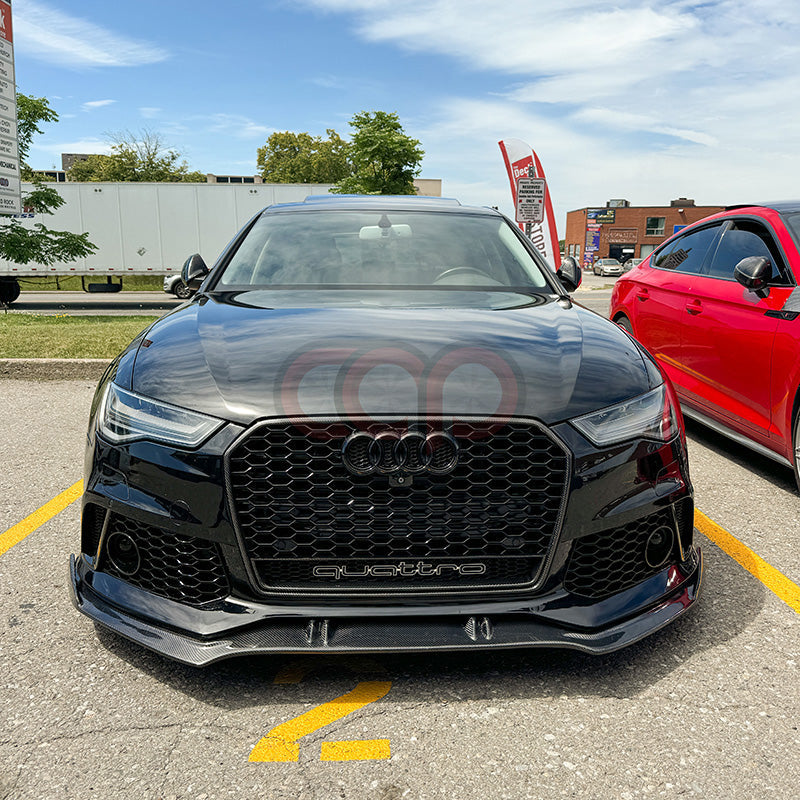 C7/C7.5 Front Carbon Fiber Front Lip | Audi C7/C7.5 A6, S6 Equipped with CAP C7 RS6 Bumper V2, S6 Equipped with CAP C7.5 RS6 Bumper V1 | Canadian Auto Performance