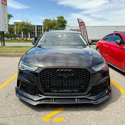 C7/C7.5 Front Carbon Fiber Front Lip | Audi C7/C7.5 A6, S6 Equipped with CAP C7 RS6 Bumper V2, S6 Equipped with CAP C7.5 RS6 Bumper V1 | Canadian Auto Performance