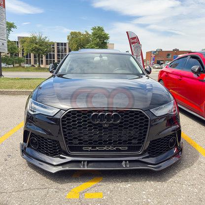 C7/C7.5 Front Carbon Fiber Front Lip | Audi C7/C7.5 A6, S6 Equipped with CAP C7 RS6 Bumper V2, S6 Equipped with CAP C7.5 RS6 Bumper V1 | Canadian Auto Performance