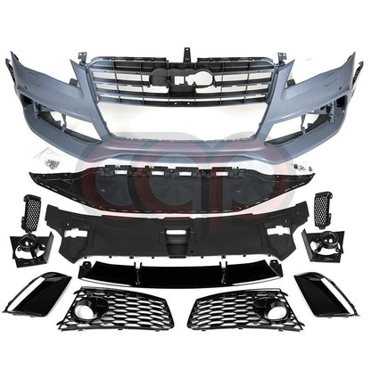 D4 Front Bumper RS8 Bumper RS8 Style Black Frame Black Mesh Yes Front Camera | Audi D4 A8, S8 | Canadian Auto Performance