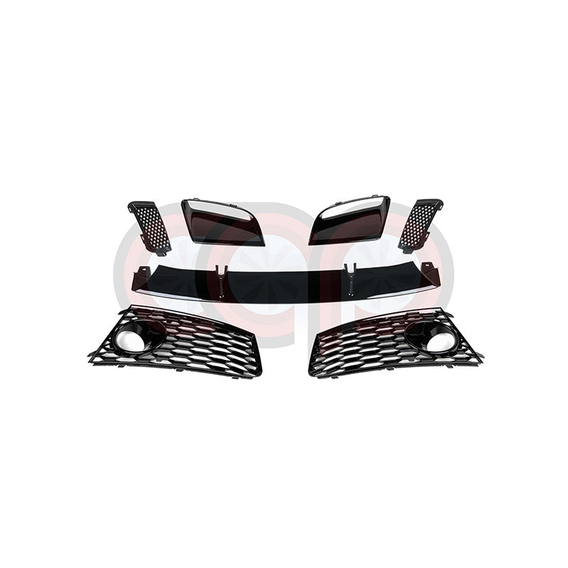 D4 Front Bumper RS8 Bumper RS8 Style Black Frame Black Mesh Yes Front Camera | Audi D4 A8, S8 | Canadian Auto Performance
