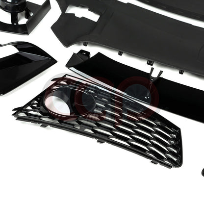 D4 Front Bumper RS8 Bumper RS8 Style Black Frame Black Mesh Yes Front Camera | Audi D4 A8, S8 | Canadian Auto Performance