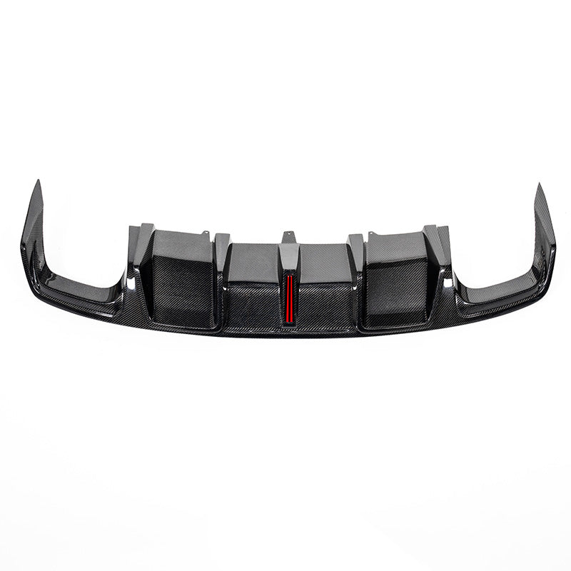 B8.5 Carbon Fiber Rear Vertical LED Diffuser V4 | Audi B8.5 A4 S-Line, S4 | Canadian Auto Performance