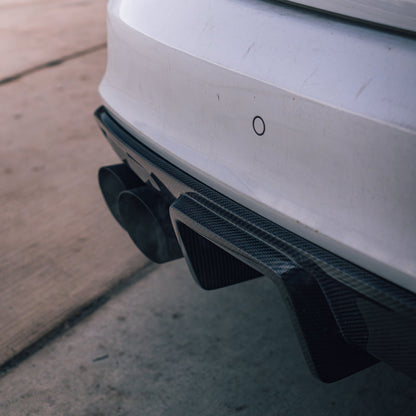B8.5 Carbon Fiber Rear Vertical LED Diffuser V4 | Audi B8.5 A4 S-Line, S4 | Canadian Auto Performance