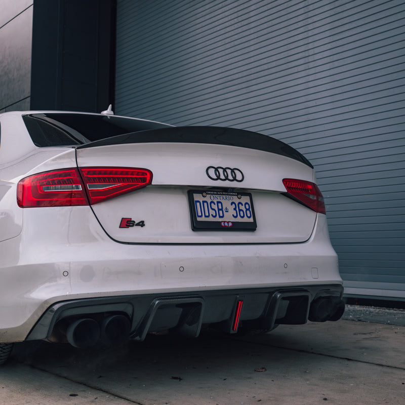 B8.5 Carbon Fiber Rear Vertical LED Diffuser V4 | Audi B8.5 A4 S-Line, S4 | Canadian Auto Performance