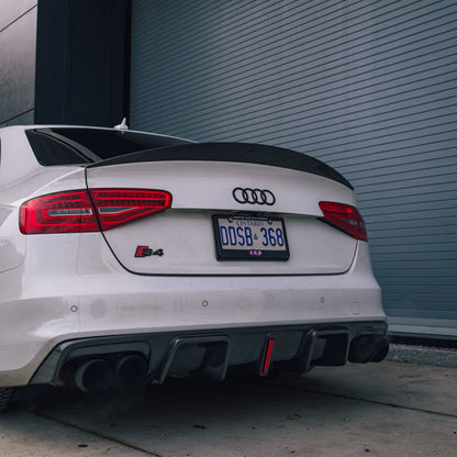 B8.5 Carbon Fiber Rear Vertical LED Diffuser V4 | Audi B8.5 A4 S-Line, S4 | Canadian Auto Performance
