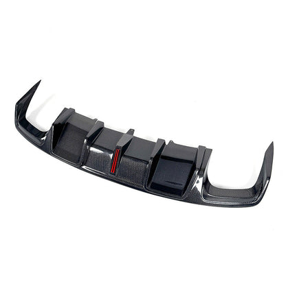B8.5 Carbon Fiber Rear Vertical LED Diffuser V4 | Audi B8.5 A4 S-Line, S4 | Canadian Auto Performance