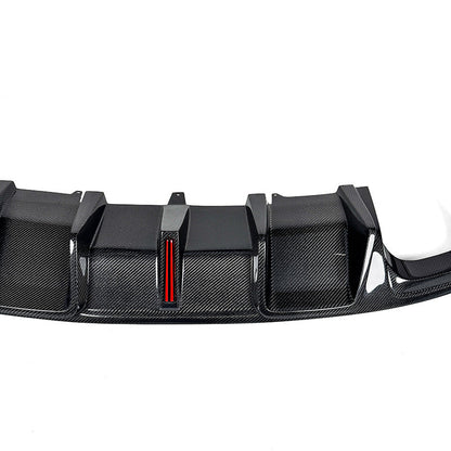 B8.5 Carbon Fiber Rear Vertical LED Diffuser V4 | Audi B8.5 A4 S-Line, S4 | Canadian Auto Performance