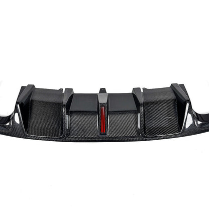 B8.5 Carbon Fiber Rear Vertical LED Diffuser V4 | Audi B8.5 A4 S-Line, S4 | Canadian Auto Performance