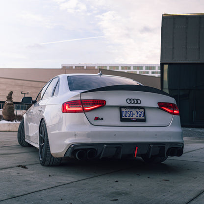 B8.5 Carbon Fiber Rear Vertical LED Diffuser V4 | Audi B8.5 A4 S-Line, S4 | Canadian Auto Performance