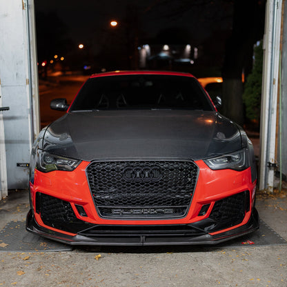 B8.5 Dry Carbon Front Lip B9 Style | Audi B8.5 A5, S5 Equipped with CAP RS5 Bumper V2 | Canadian Auto Performance