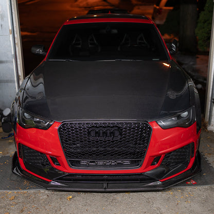 B8.5 Dry Carbon Front Lip B9 Style | Audi B8.5 A5, S5 Equipped with CAP RS5 Bumper V2 | Canadian Auto Performance