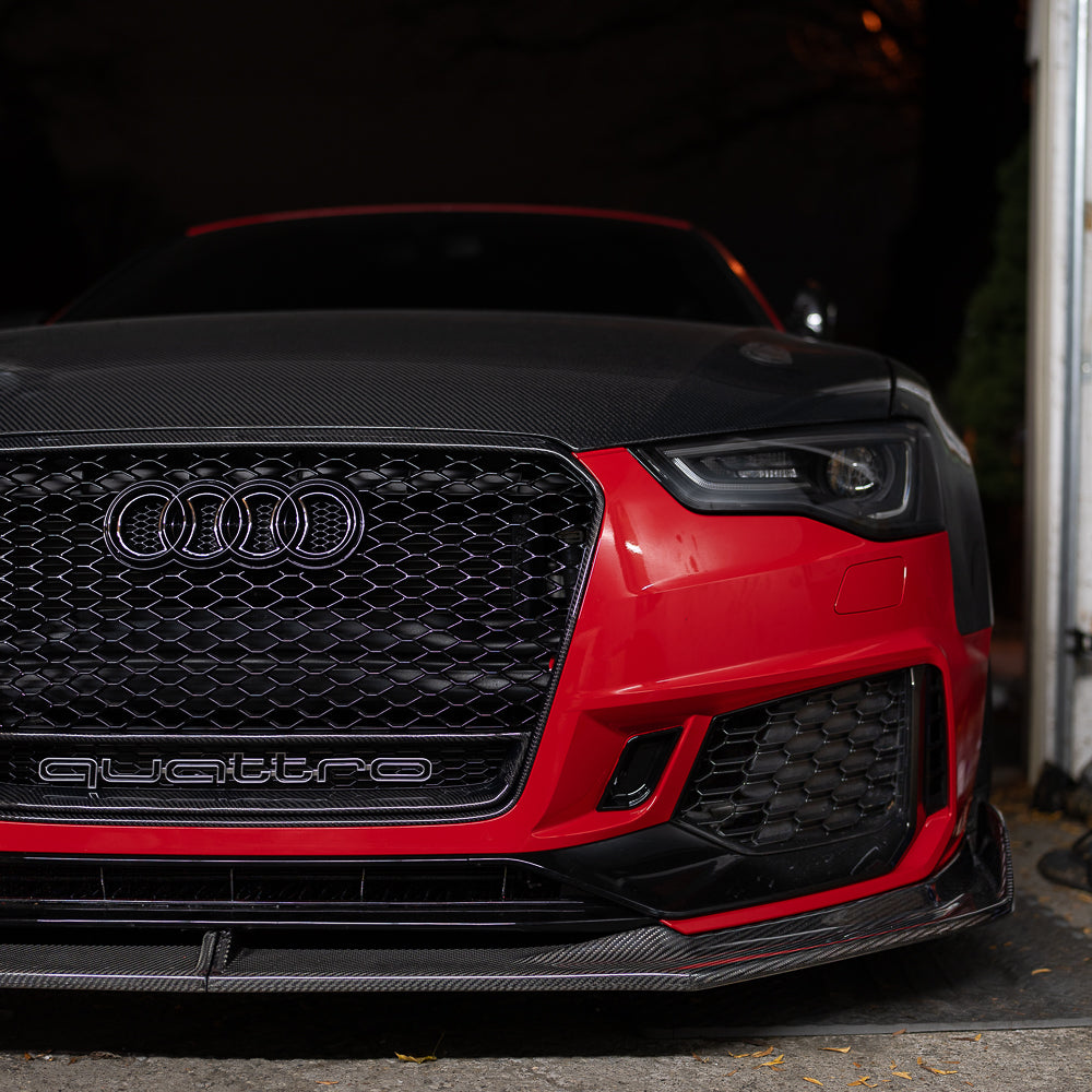 B8.5 Dry Carbon Front Lip B9 Style | Audi B8.5 A5, S5 Equipped with CAP RS5 Bumper V2 | Canadian Auto Performance
